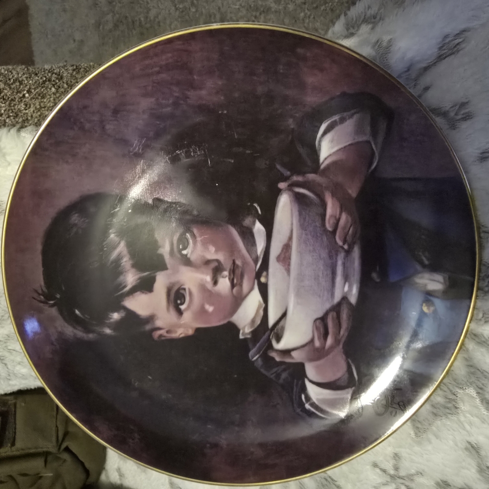 Decorative Plate with Child Portrait
